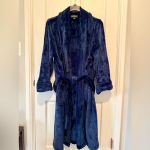 Saks Fifth Avenue Plush Blue Robe